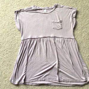 Lavender maternity top